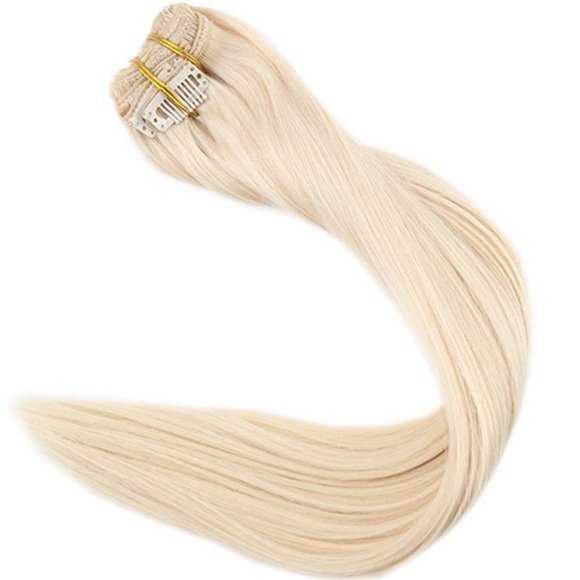 ✨ 20” PLATINUM BLONDE 120 Gram FULL HEAD CLIPINS ✨